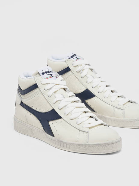 Sneakers Game High Waxed En Cuir Diadora Blanc unisex 89999060 vue secondaire 3