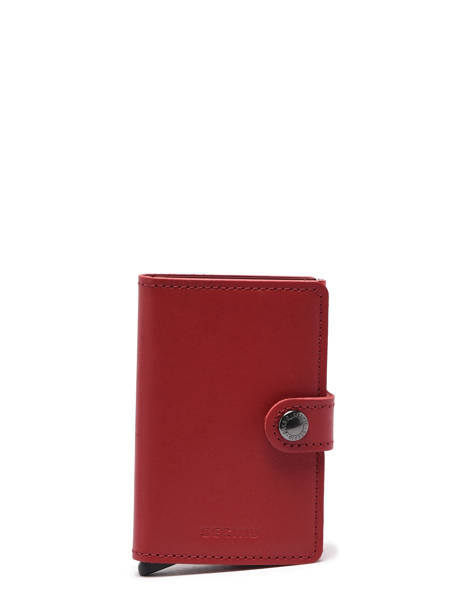 Porte-cartes Original Cuir Secrid Rouge original MO vue secondaire 1