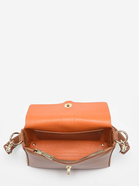 Sac Bandoulière Foulonne Double Cuir Lancaster Marron foulonne double 53 vue secondaire 3