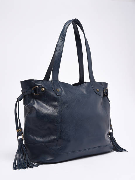 Sac Porté épaule Cow Cuir Basilic pepper Bleu cow 155N vue secondaire 2