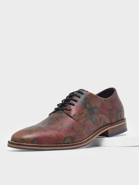 Chaussures Derbies En Cuir Bull boxer Marron men 3837A vue secondaire 1