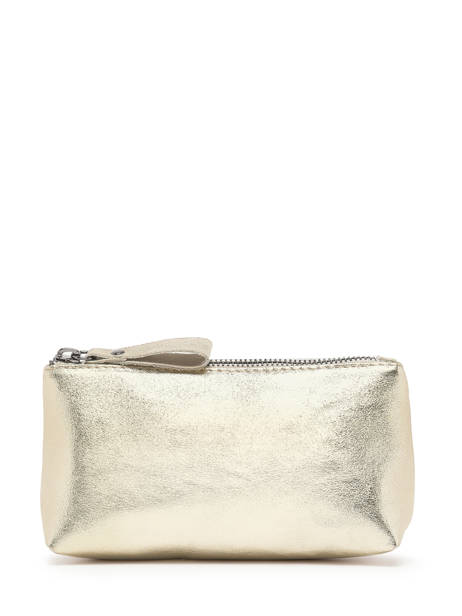 Trousse Zippée Nine Cuir Milano Argent nine NI22114N