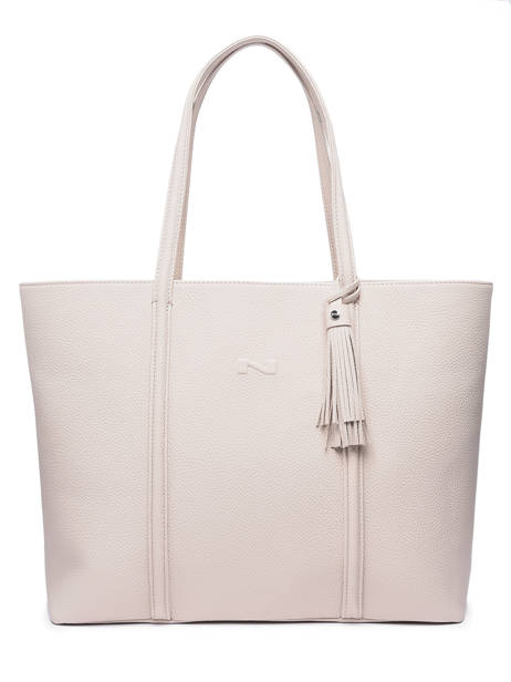 Sac Porté épaule Nathan Cuir Nathan baume Beige nathan 1