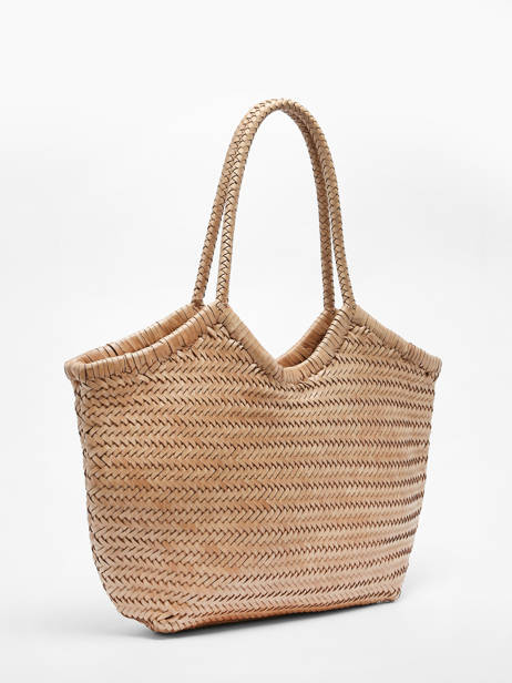 Sac Porté épaule Goa Cuir Basilic pepper Beige goa BGOA01 vue secondaire 4