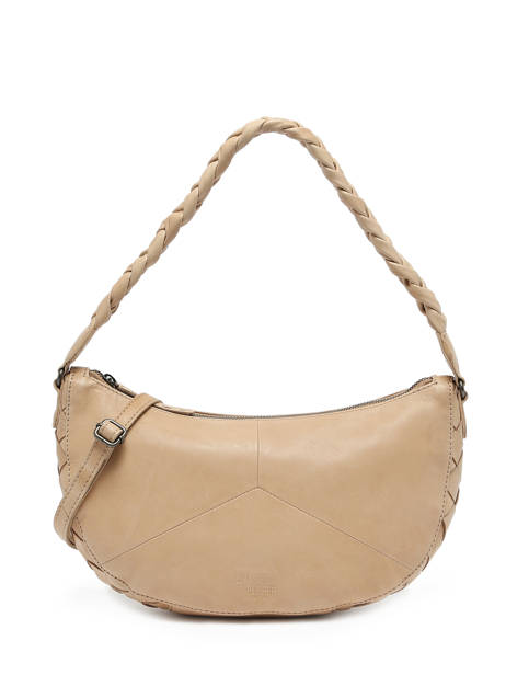 Sac Porté épaule Obbo Cuir Basilic pepper Beige obbo BOBB02