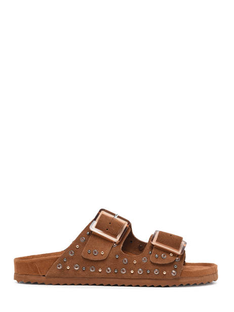 Mules En Cuir Colors of california Marron women HCBIO304