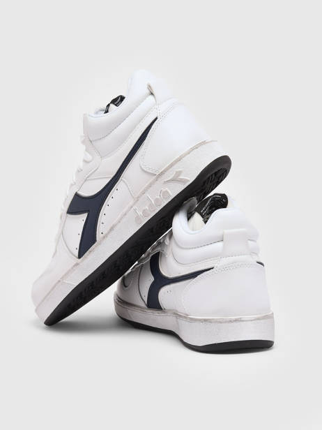 Sneakers Magic Icona En Cuir Diadora Blanc men - 92900060 vue secondaire 3