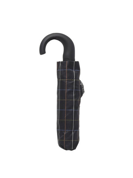 Foldable Umbrella Happy rain Black gents print 43668