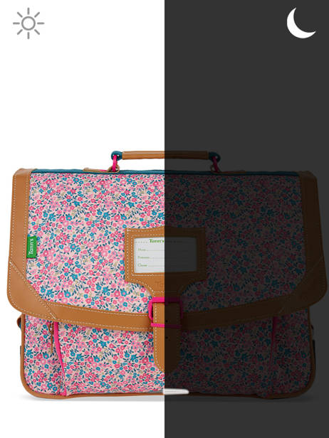 2-compartment  Satchel Tann's Pink les fantaisies f 38132 other view 5