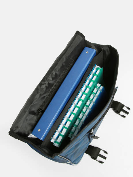 2-compartment Satchel Skooter Blue cool claws 2450 other view 3