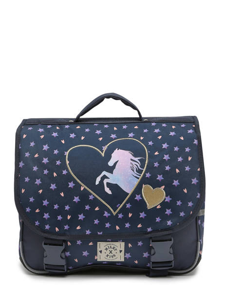 1 Compartment Satchel Milky kiss Blue horse universe 3383
